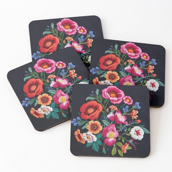 Item preview, Hand-Stitched Floral Pattern designed and sold by LuMarks.