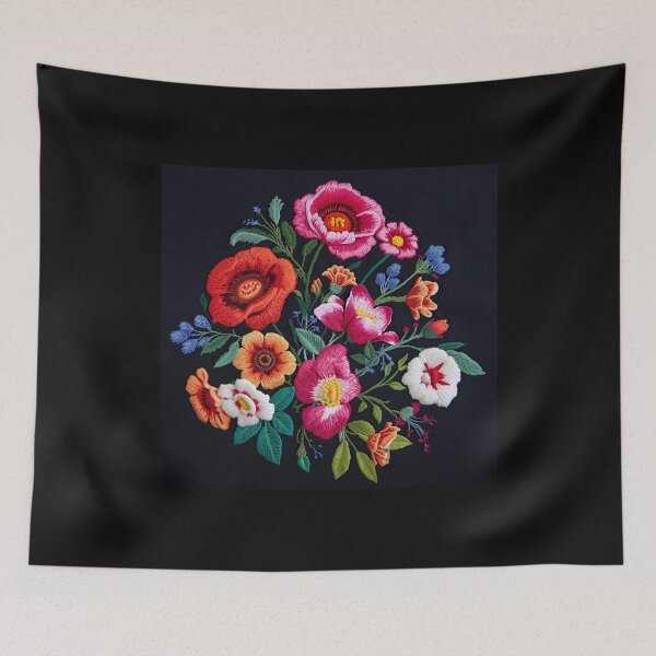 Item preview, Hand-Stitched Floral Pattern designed and sold by LuMarks.