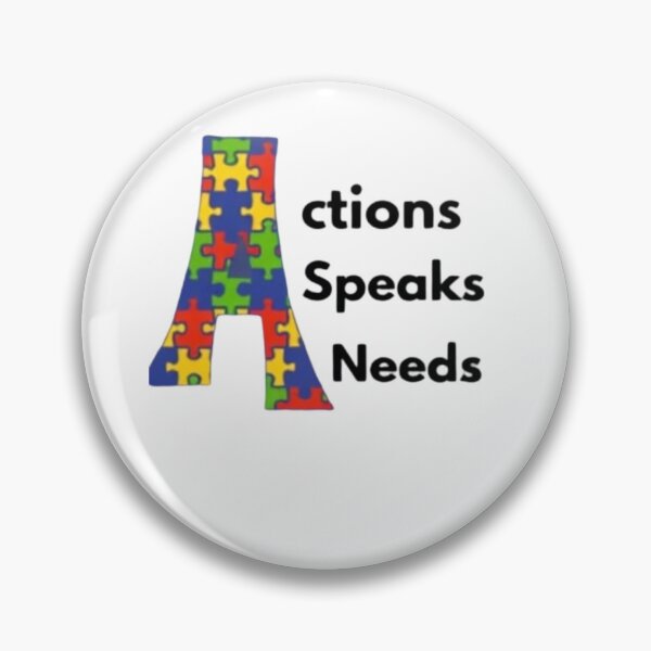Item preview, Action Speaks Needs – Autism Acceptance & Neurodiversity Advocate Design designed and sold by TheInclusion.