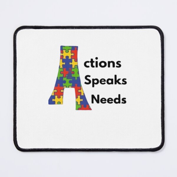 Item preview, Action Speaks Needs – Autism Acceptance & Neurodiversity Advocate Design designed and sold by TheInclusion.