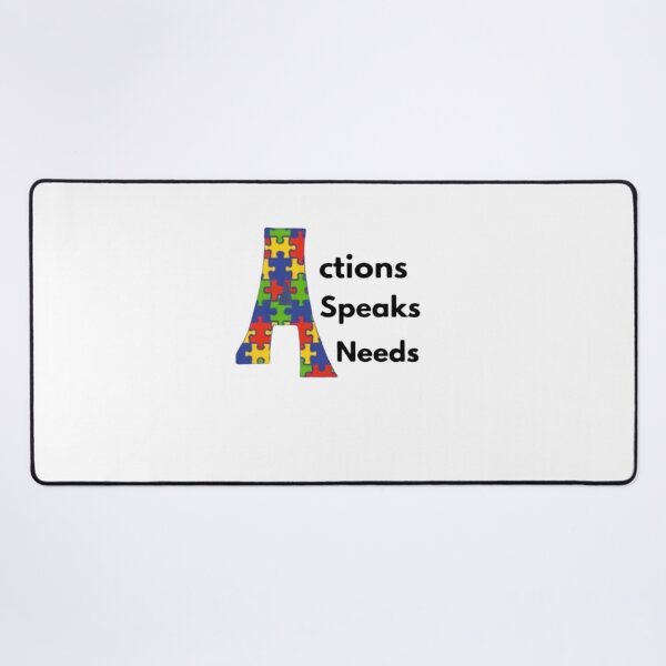 Item preview, Action Speaks Needs – Autism Acceptance & Neurodiversity Advocate Design designed and sold by TheInclusion.