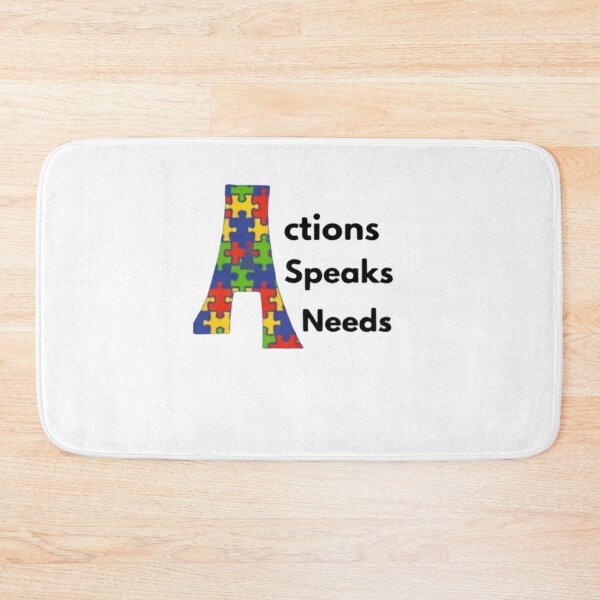 Item preview, Action Speaks Needs – Autism Acceptance & Neurodiversity Advocate Design designed and sold by TheInclusion.