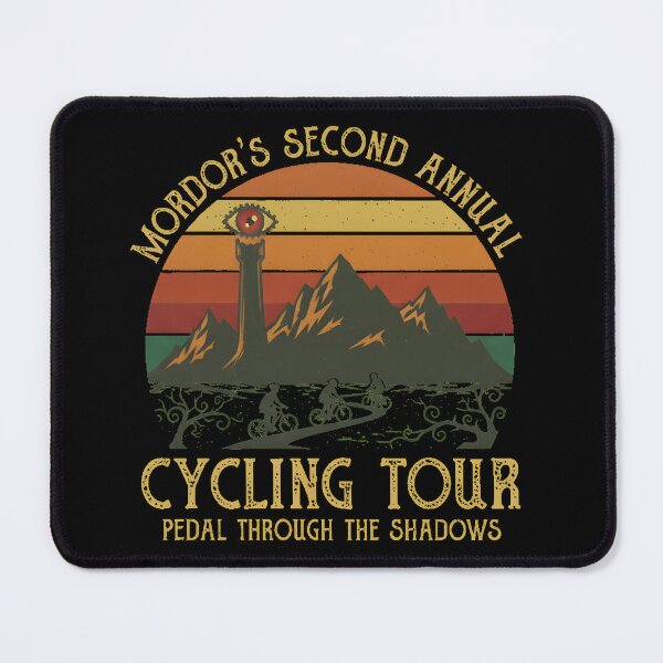Item preview, Mordor's Second Annual Cycling Tour Vintage Sunset - Pedal Through the Shadows designed and sold by AbcDigs Studio.