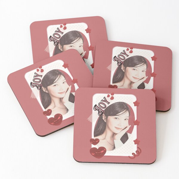 Item preview, Red Velvet Joy K-Pop Girl Art Group Portrait Irene Seulgi Wendy Joy Yeri portrait illustration Red Aesthetic Collage Design designed and sold by AJUNICE STUDIO.