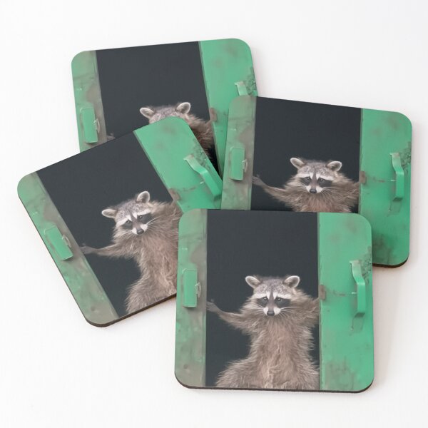Item preview, Racoon in a green dumpster designed and sold by bloria.