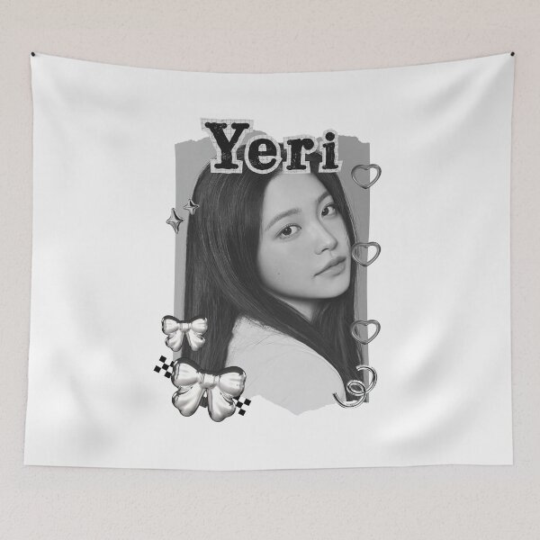 Item preview, Red Velvet Yeri K-Pop Girl Art Group Portrait Irene Seulgi Wendy Joy Yeri Black and White Collage Digital Art Portrait designed and sold by AJUNICE STUDIO.