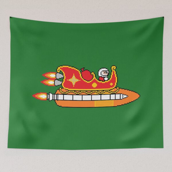 Item preview, 8-bit Christmas Santa Claus Rocket Sled designed and sold by IORS.