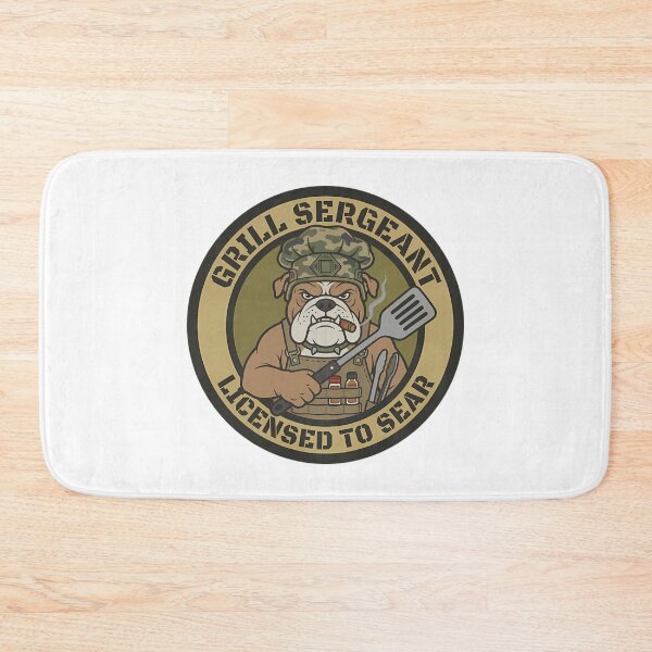 Item preview, Funny Tactical Grill Sergeant Bulldog - Licensed To Sear BBQ Dad designed and sold by Mason-Pride.