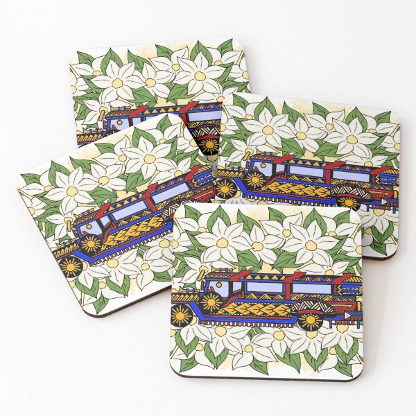 Item preview, Filipino Passenger Jeepney with Sampaguita Flowers designed and sold by Steeb757.