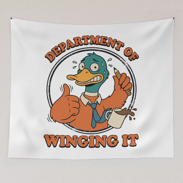 Item preview, Department of Winging It Funny Duck Office Humor designed and sold by Mason-Pride.