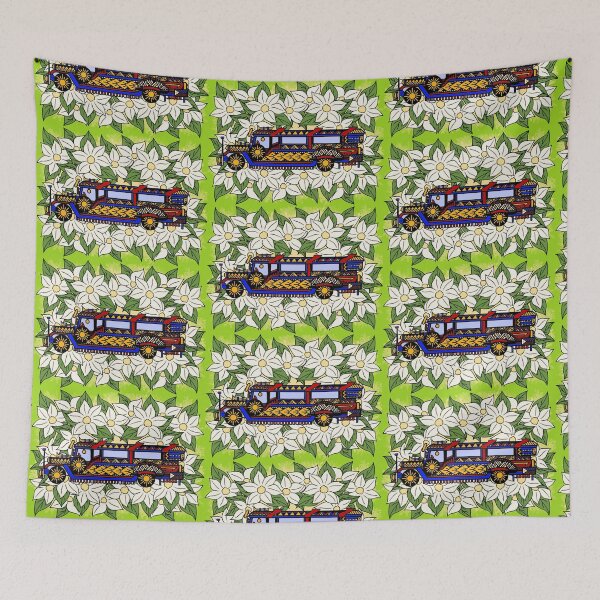 Item preview, Filipino Passenger Jeepney with Sampaguita Flowers designed and sold by Steeb757.