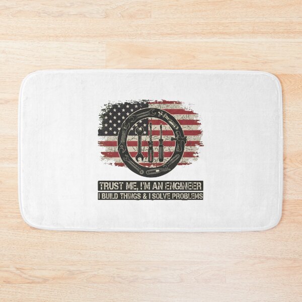 Item preview, Trust Me I'm an Engineer Vintage American Flag Tools designed and sold by AbcDigs Studio.