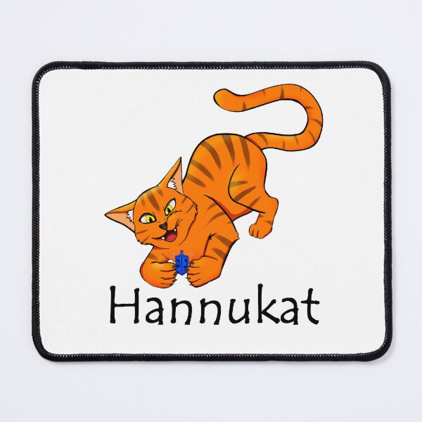 Item preview, Orange Hannukah Cat with Dreidel designed and sold by Batmantis275.