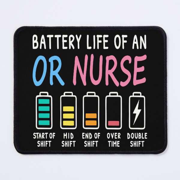 Item preview, Battery life of an OR nurse humor chart designed and sold by HandicraftArt.
