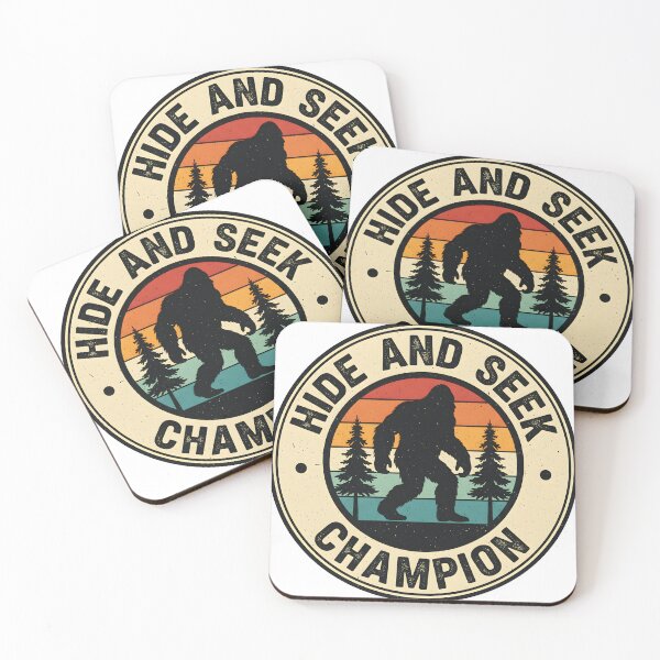 Item preview, Bigfoot Hide and Seek Champion Retro Sunset Sasquatch designed and sold by AbcDigs Studio.