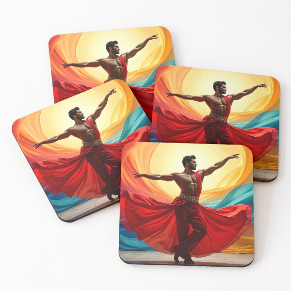Item preview, Dancers in scarves and colors designed and sold by Plotterzebra.
