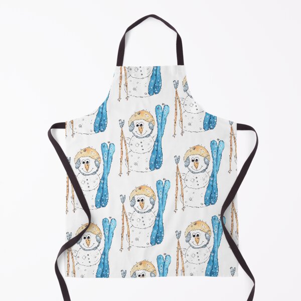 Item preview, Lets Go Skiing - Snowman With Skis designed and sold by bluelandfriends.