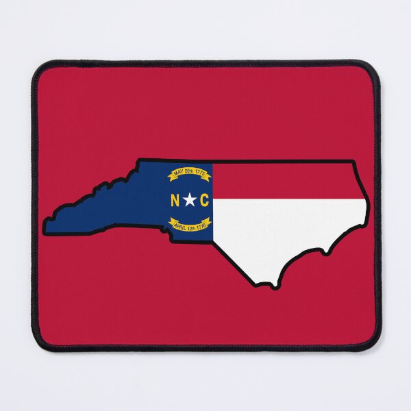 Item preview, State Flag Map of NORTH CAROLINA designed and sold by HFYD.