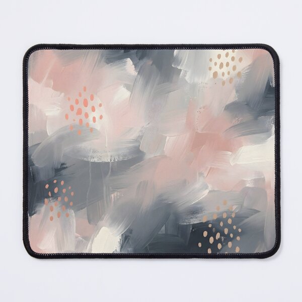 Item preview, Abstract Blush Grey Wall Art – Modern Neutral Aesthetic Painting designed and sold by AbstractAuraArt.