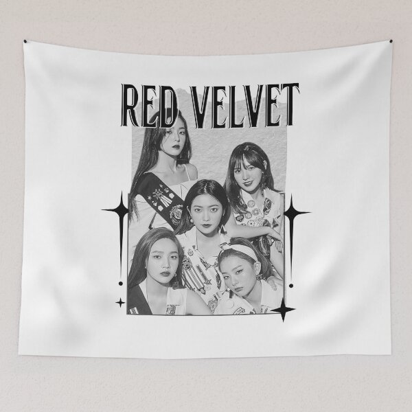 Item preview, Red Velvet K-Pop Girl Art Group Portrait Irene Seulgi Wendy Joy Yeri Scrapbook Collage Cozy Y2K Vintage Design designed and sold by HELL0WBELLO.