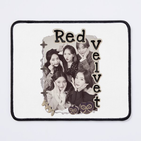 Item preview, Red Velvet K-Pop Girl Art Group Portrait Irene Seulgi Wendy Joy Yeri Scrapbook Collage Cozy Y2K Vintage Design designed and sold by HELL0WBELLO.