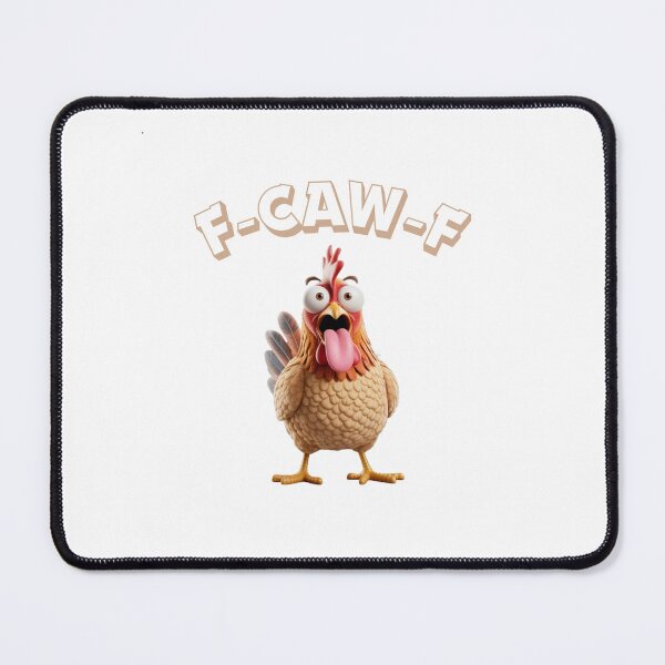Item preview, F-CAW-F crazy Chicken cursing funny designed and sold by w66aboo.