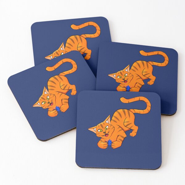 Item preview, Orange Hannukah Cat with Dreidel (no text) designed and sold by Batmantis275.