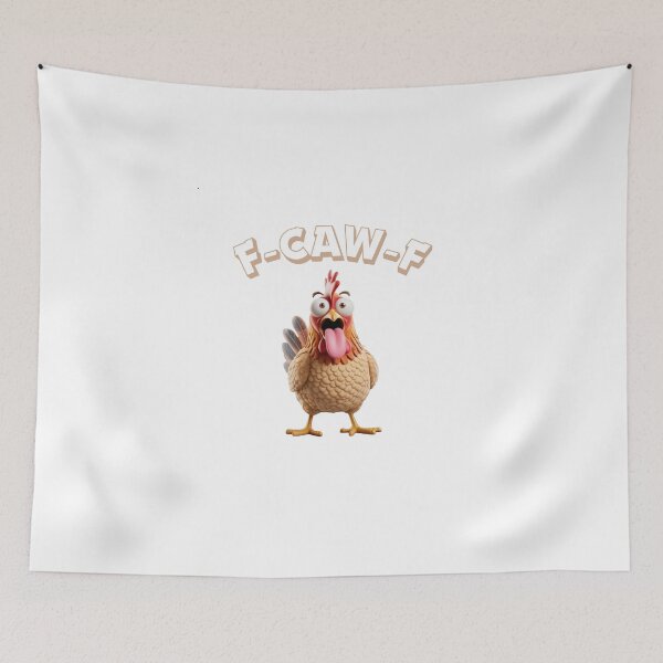 Item preview, F-CAW-F crazy  Chicken cursing funny designed and sold by w66aboo.