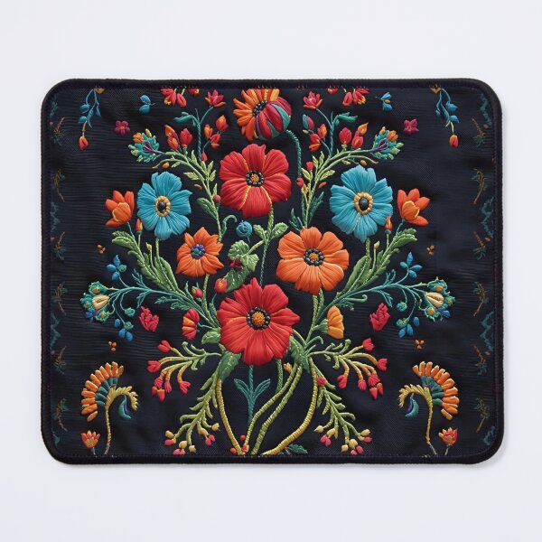 Item preview, Beautiful Blooms in Embroidery Style designed and sold by LuMarks.