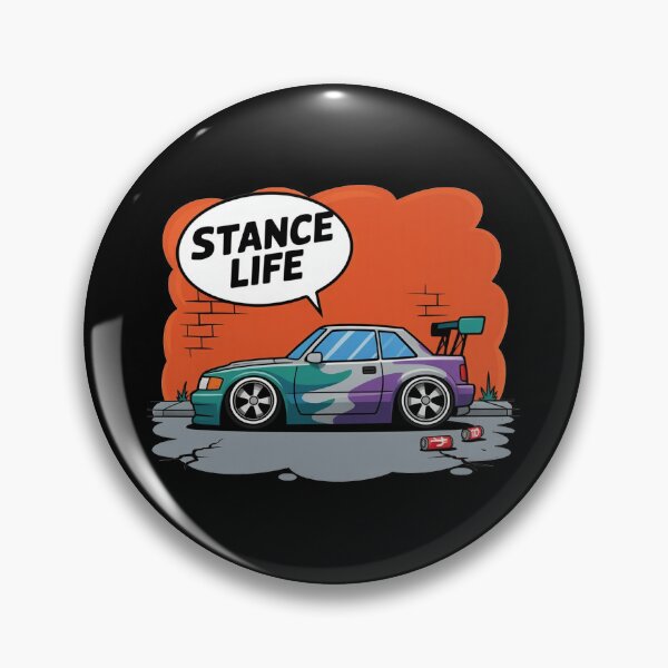 Item preview, Stance Life Slammed Car Cartoon Art designed and sold by MonkiFlipp.