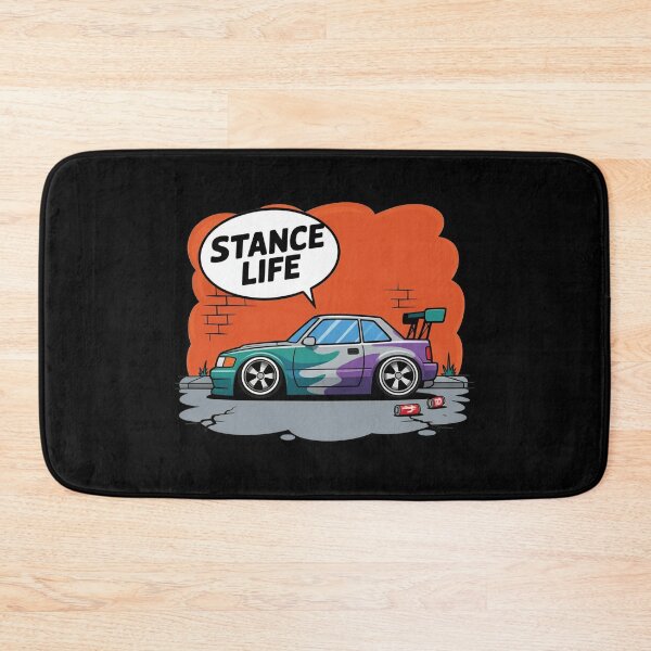 Item preview, Stance Life Slammed Car Cartoon Art designed and sold by MonkiFlipp.