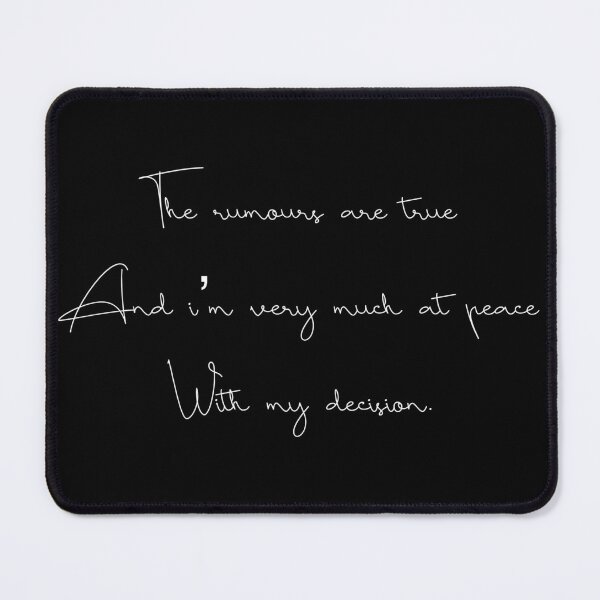 Item preview, At Peace With My Decision Quote designed and sold by Lumière 321.