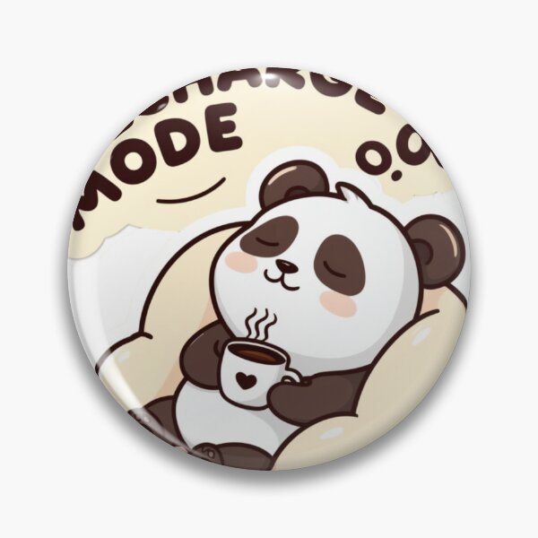 Item preview, Recharge Mode On Panda | Cute Lazy Panda Coffee Lover | Kawaii Relaxing Bear Design designed and sold by RouniBoutique.