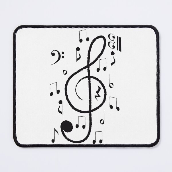 Item preview, Treble Clef and Floating Music Notes designed and sold by VikstraG.