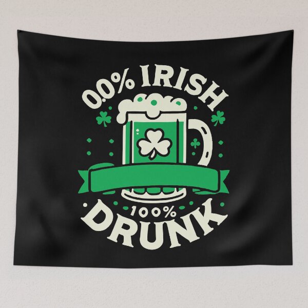 Item preview, funny irish Drunk St Patrick's Day beer Mug designed and sold by LuminOrb.