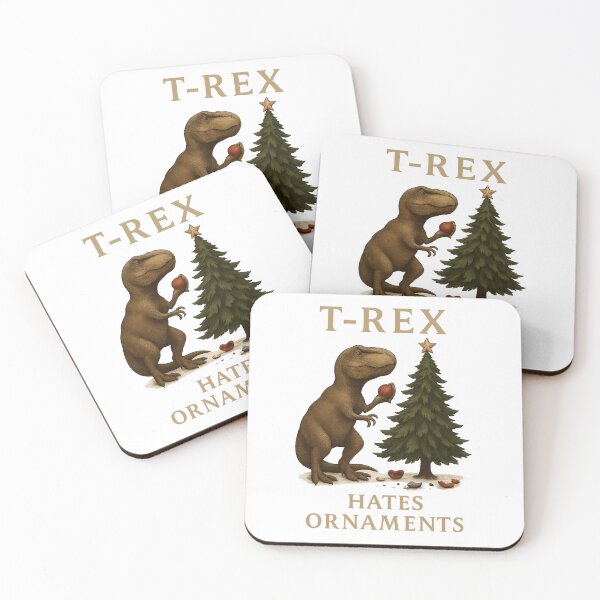 Item preview, T-Rex Hates Ornaments! designed and sold by CTRL+ALT+Divine.