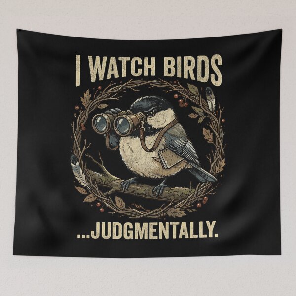 Item preview, Funny Bird Watching Humor – I Watch Birds Judgmentally Birder designed and sold by Mason-Pride.