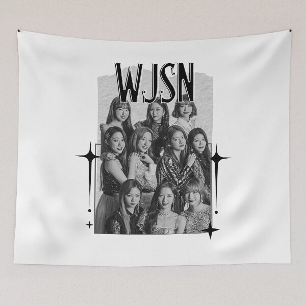 Item preview, WJSN Cosmic Girls K-Pop Portrait Art Kpop girl group members Scrapbook Collage Cozy Y2K Vintage Design designed and sold by HELL0WBELLO.