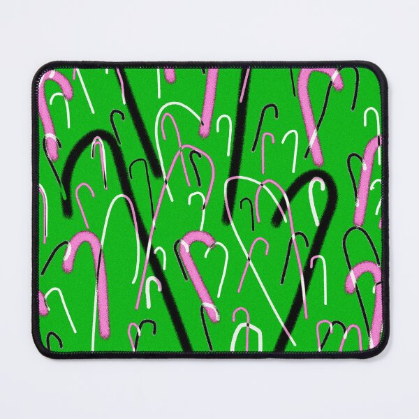 Item preview, Candy canes fly in pink green black fun. designed and sold by MYTOPSHELF.