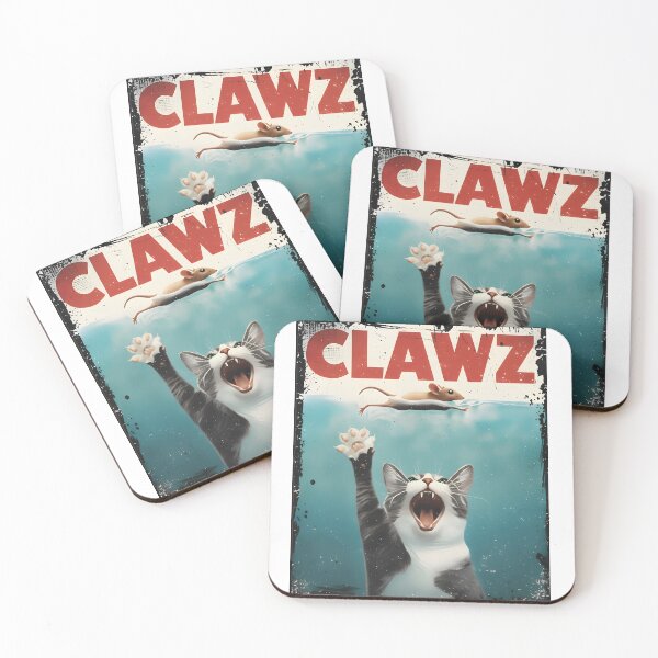 Item preview, CLAWZ Cat Jaws Movie Parody Funny Kitten Design designed and sold by AbcDigs Studio.