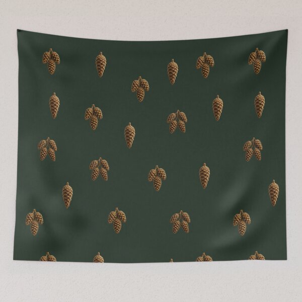 Item preview, Rustic Evergreen Pinecone Christmas Pattern for Cozy Winter designed and sold by RigidFascia.