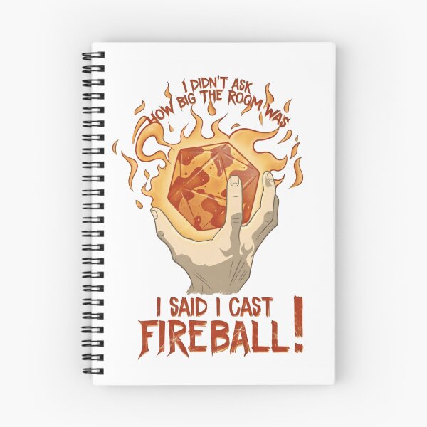 Item preview, I Didn’t Ask How Big the Room Is I Cast Fireball Arcane Chaos Protocol designed and sold by SkeletonsDanger.