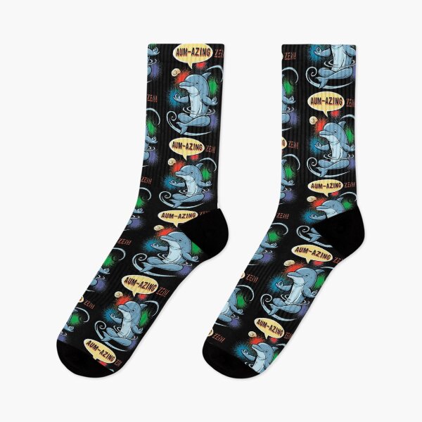 Item preview, Zen Meditating Dolphin Pop Art Funny Yoga Pun designed and sold by SholoStudio.