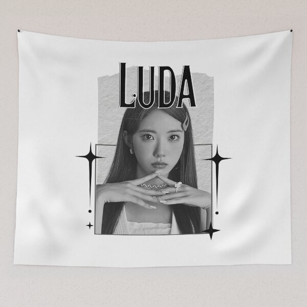 Item preview, WJSN Luda Cosmic Girls K-Pop Portrait Art Kpop girl group members Scrapbook Collage Cozy Y2K Vintage Design designed and sold by HELL0WBELLO.
