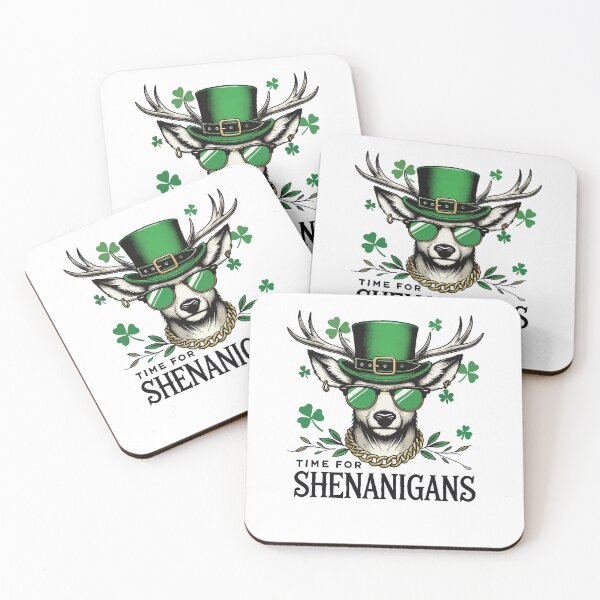 Item preview, Time For Shenanigans St. Patrick's Shamrock Fun designed and sold by LuminOrb.