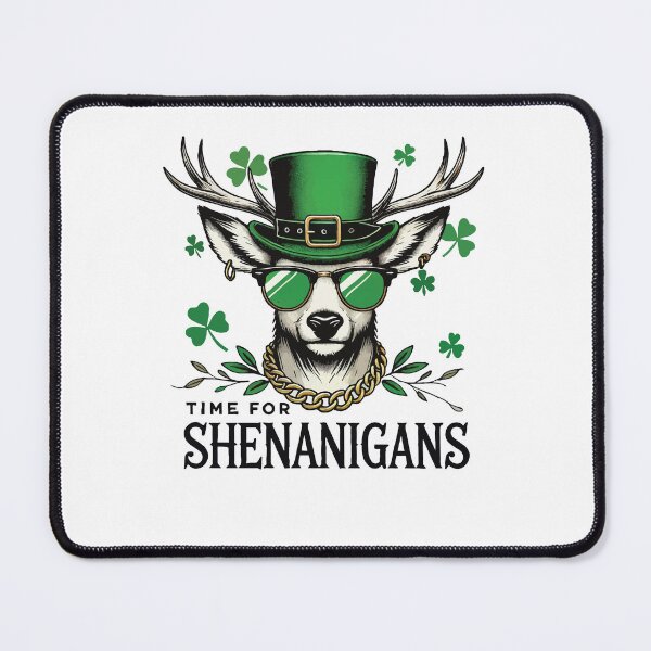Item preview, Time For Shenanigans St. Patrick's Shamrock Fun designed and sold by LuminOrb.