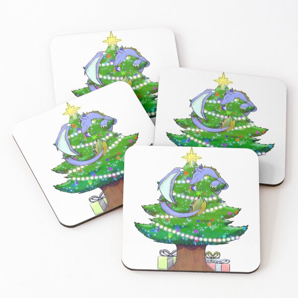 Item preview, Christmas Tree Dragon with snowflakes and sparkle lights designed and sold by Atscicel.