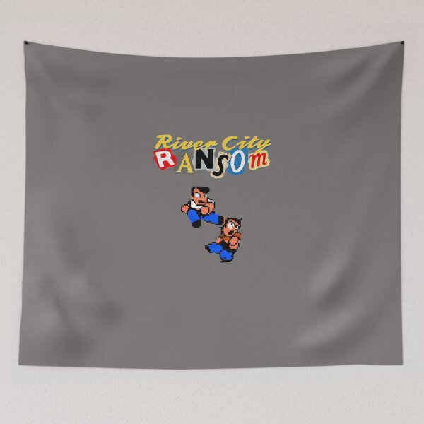Item preview, RIVER-CITY-RANSOM-SHIRT-(LOGO-W-8-BIT-CHARACTERS) designed and sold by Jaidynaymanski.