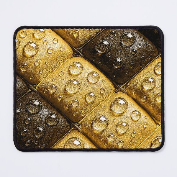 Item preview, Gold Black Metallic Texture With 3D Water Droplets designed and sold by Eric’s Creative Corner.