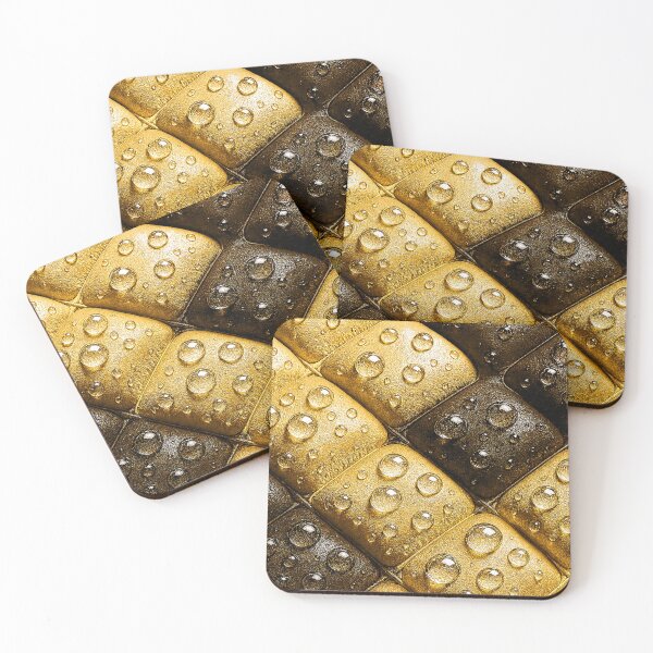 Item preview, Gold Black Metallic Texture With 3D Water Droplets designed and sold by Eric’s Creative Corner.